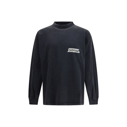 Balenciaga Black Cotton Sweatshirt