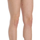 Costume National Chic Beige Mid Waist Mini Shorts