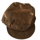 Costume National Elegant Brown Newsboy Hat