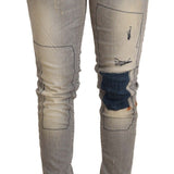 Acht Chic Slim Fit Gray Wash Denim Jeans