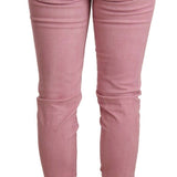 Acht Elegant Slim Fit Pink Denim Jeans