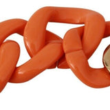 Ermanno Scervino Orange Statement Bracelet