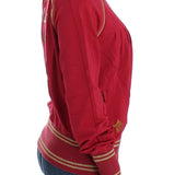 John Galliano Pink Mock Zip Cardigan Sweatshirt Sweater
