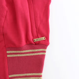 John Galliano Pink Mock Zip Cardigan Sweatshirt Sweater
