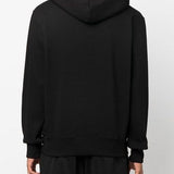 Versace Jeans Chic Black Hooded Sweatshirt