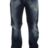 Acht Blue Wash Cotton Denim Regular Fit Jeans