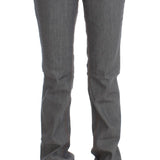 Costume National Gray Cotton Regular Fit Denim Jeans