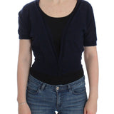 Ermanno Scervino Knit Blue Wool Sweater Cardigan