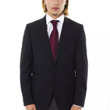 Uominitaliani Black Wool Men's Blazer