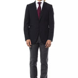 Uominitaliani Black Wool Men's Blazer