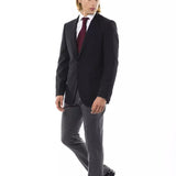 Uominitaliani Black Wool Men's Blazer