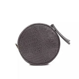 Pompei Donatella Gray Leather Women Crossbody Bag
