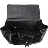 Pompei Donatella Black Leather Women Shoulder Bag
