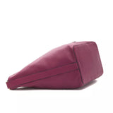 Pompei Donatella Burgundy Leather Women Shoulder Bag