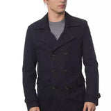 Verri Blue Cotton Men Blazer