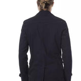 Verri Blue Cotton Men Blazer