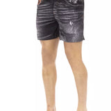 Just Cavalli Black Polyester Men's Swimwear Short