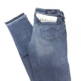 Jacob Cohen Blue Cotton Women Jeans with Pony Skin Label