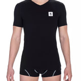 Bikkembergs Black Cotton Men's V-Neck T-Shirt
