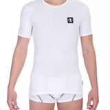 Bikkembergs White Cotton Men T-Shirt Twin Pack