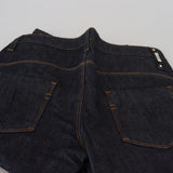 Costume National Blue Low Waist Straight Denim Pants Jeans