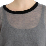 Costume National Chic Asymmetric Embellished Knit Sweater
