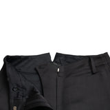 Ermanno Scervino Black High Waist Capri Cropped Pants