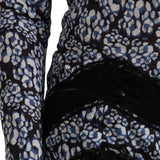 Just Cavalli Blue Floral Lace Long Sleeves Top Underwear Blouse