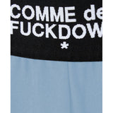Comme Des Fuckdown Light Blue Polyester Women Palazzo Pants