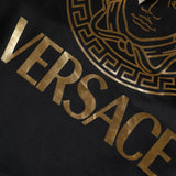 Versace Black Medusa Print Cotton HoodiePullover Sweatshirt Sweater