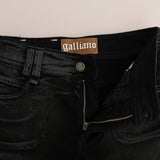 John Galliano Gray Wash Cotton Stretch Regular Fit Jeans