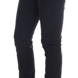 John Galliano Black Cotton Denim Stretch Regular Fit Jeans