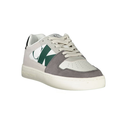 Calvin Klein White Polyester Men Sneakers
