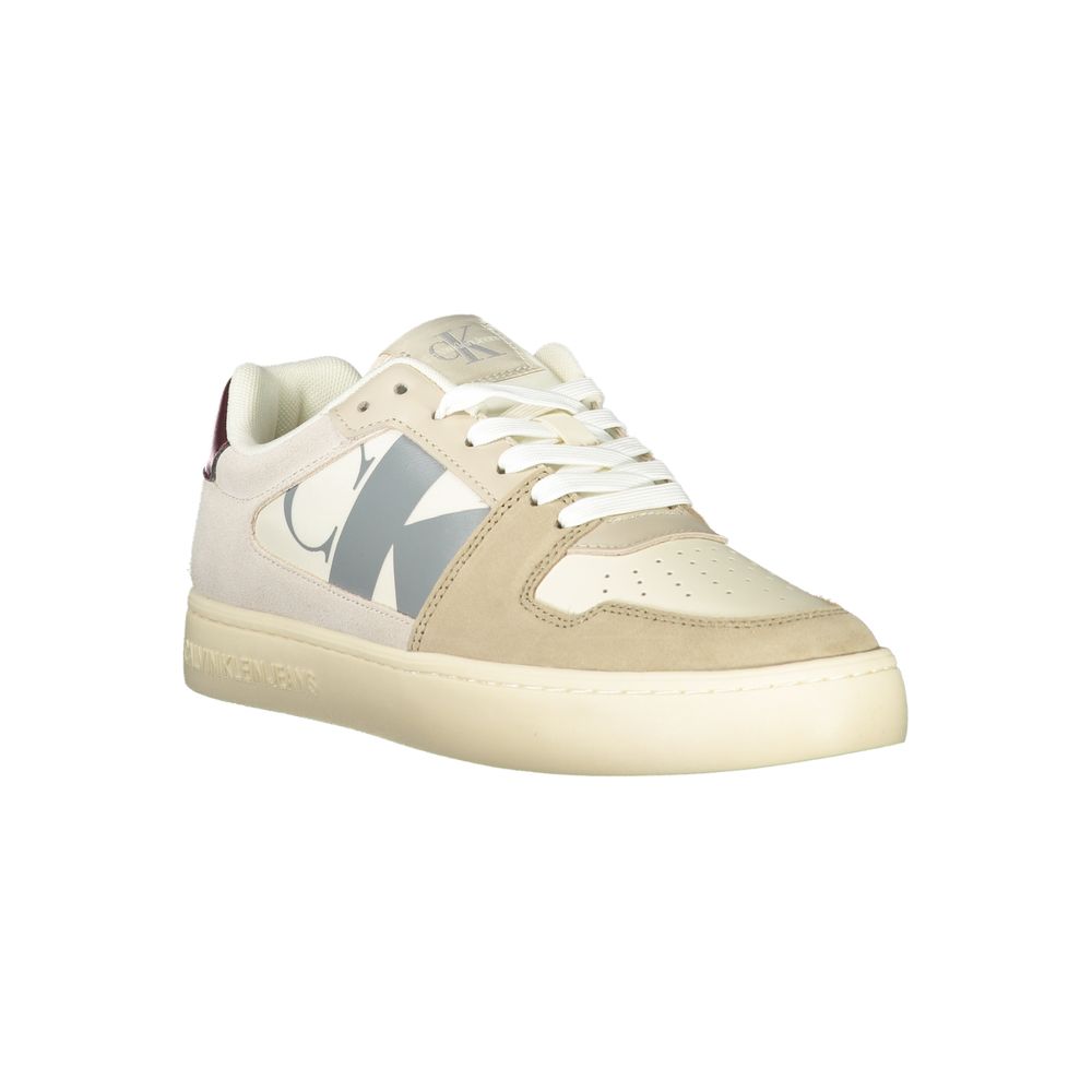 Calvin Klein Beige Polyester Men Sneakers