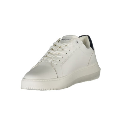 Calvin Klein White Leather Men Sneakers