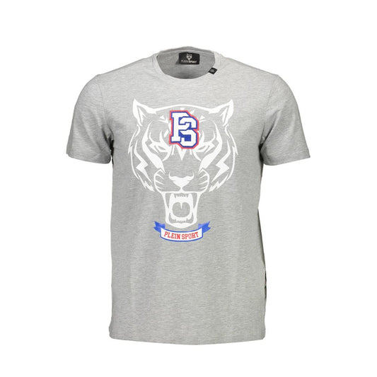 Plein Sport Brown Cotton Men T-Shirt