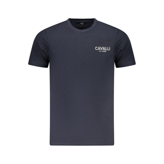 Cavalli Class Blue Cotton Men T-Shirt