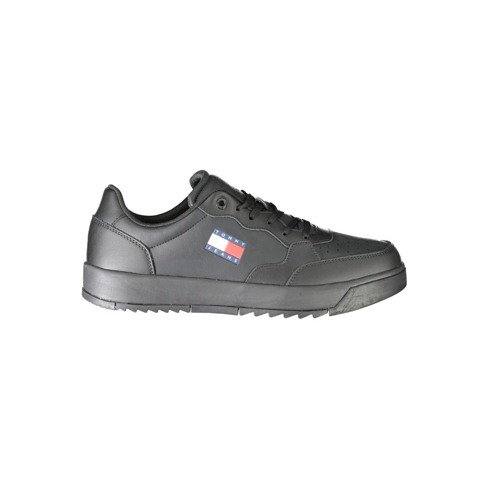 Tommy Hilfiger Black Polyethylene Men Sneakers