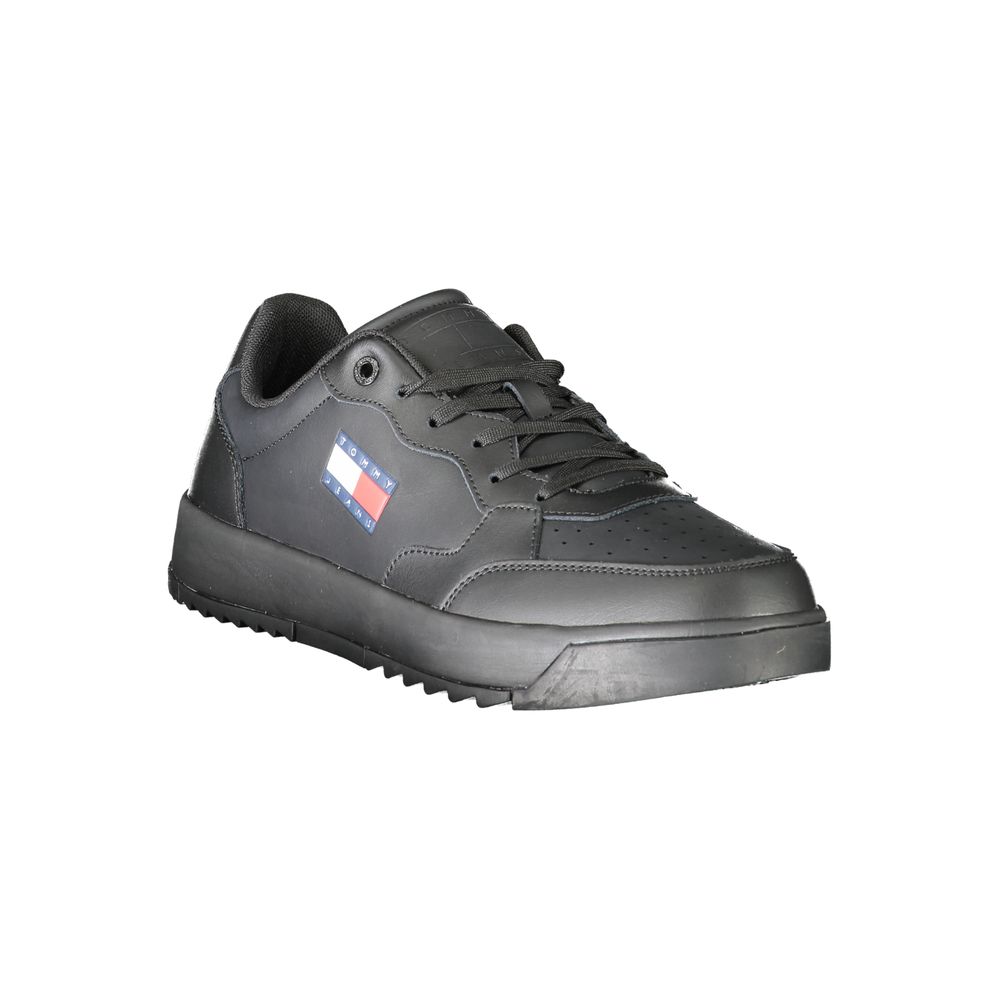 Tommy Hilfiger Black Polyethylene Men Sneakers