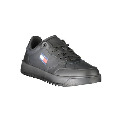Tommy Hilfiger Black Polyethylene Men Sneakers