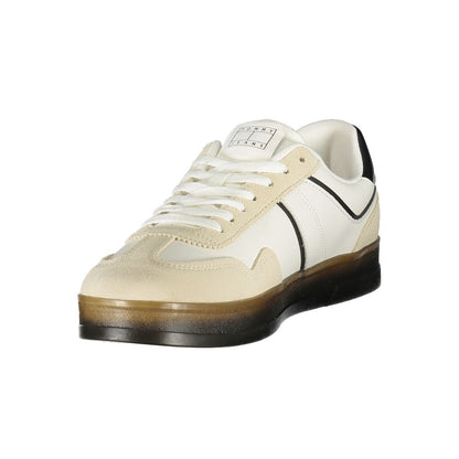 Tommy Hilfiger White Leather Men Sneakers