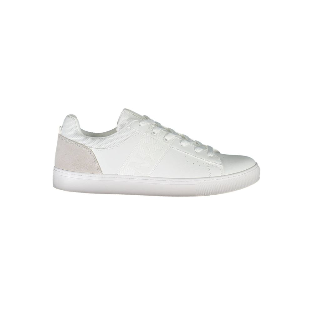 Napapijri White Leather Men Sneakers