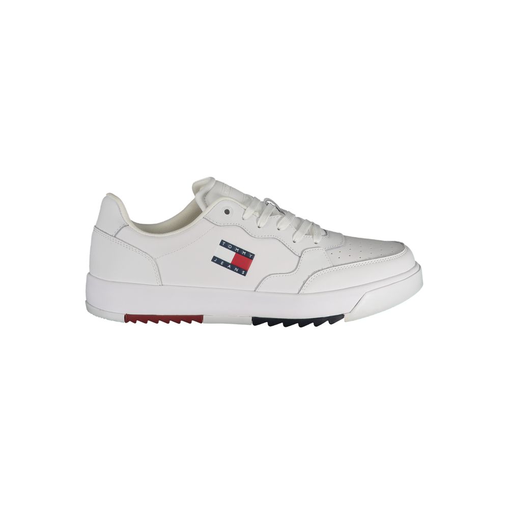 Tommy Hilfiger White Polyethylene Men Sneakers