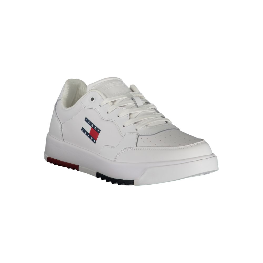Tommy Hilfiger White Polyethylene Men Sneakers