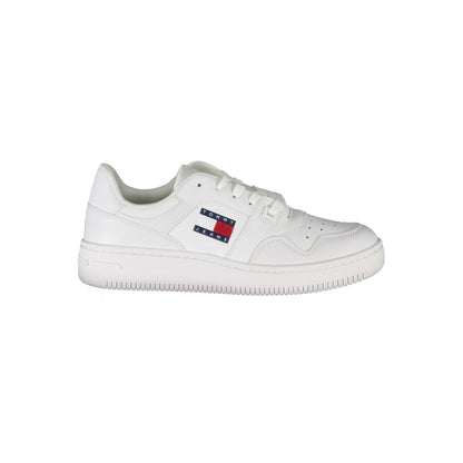 Tommy Hilfiger White Leather Women Sneakers