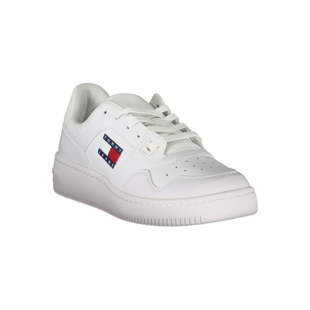 Tommy Hilfiger White Leather Women Sneakers