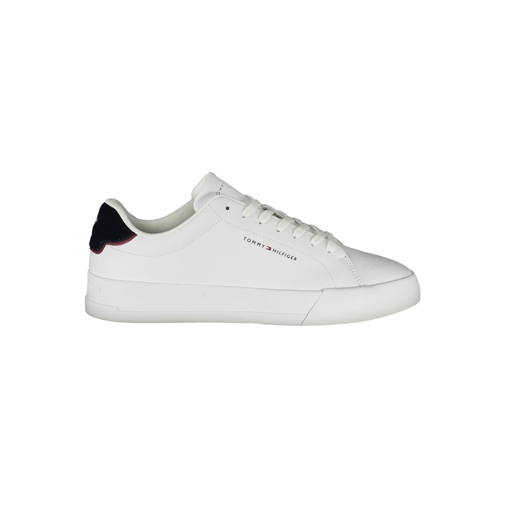 Tommy Hilfiger White Polyethylene Men Sneakers