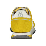 Napapijri Yellow Leather Men Sneakers