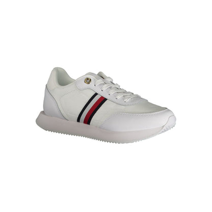 Tommy Hilfiger White Polyester Sneakers