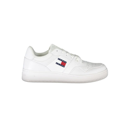 Tommy Hilfiger White Leather Men Sneakers